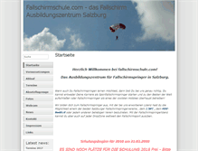 Tablet Screenshot of fallschirmschule.com